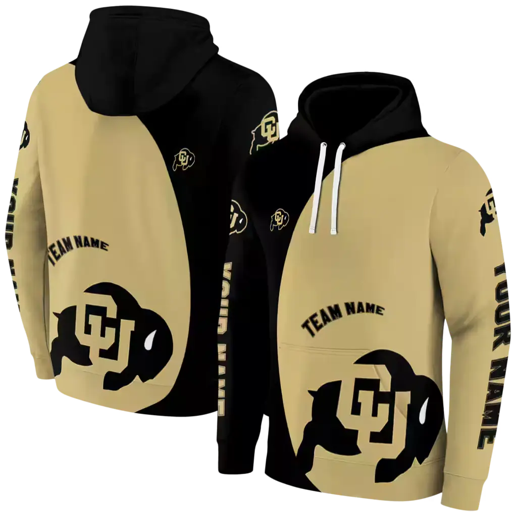 personalized colorado buffaloes minimalist design gold black hoodie fashion forward personalized colorado buffaloes minimalist design gold black hoodie fashion forward