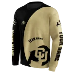 personalized colorado buffaloes minimalist design gold black hoodie best selling