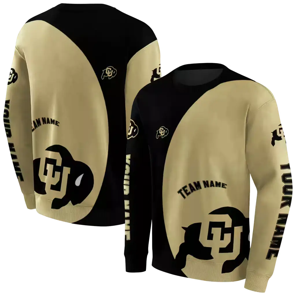 personalized colorado buffaloes minimalist design gold black hoodie premium grade personalized colorado buffaloes minimalist design gold black hoodie premium grade