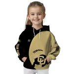 personalized colorado buffaloes minimalist design gold black hoodie best selling