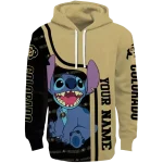 personalized colorado buffaloes stitch gold hoodie best selling