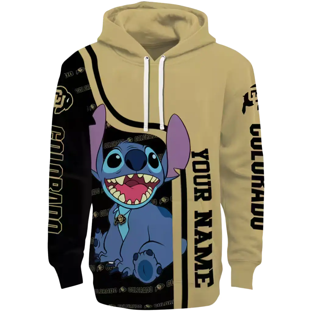 personalized colorado buffaloes stitch gold hoodie best selling personalized colorado buffaloes stitch gold hoodie best selling