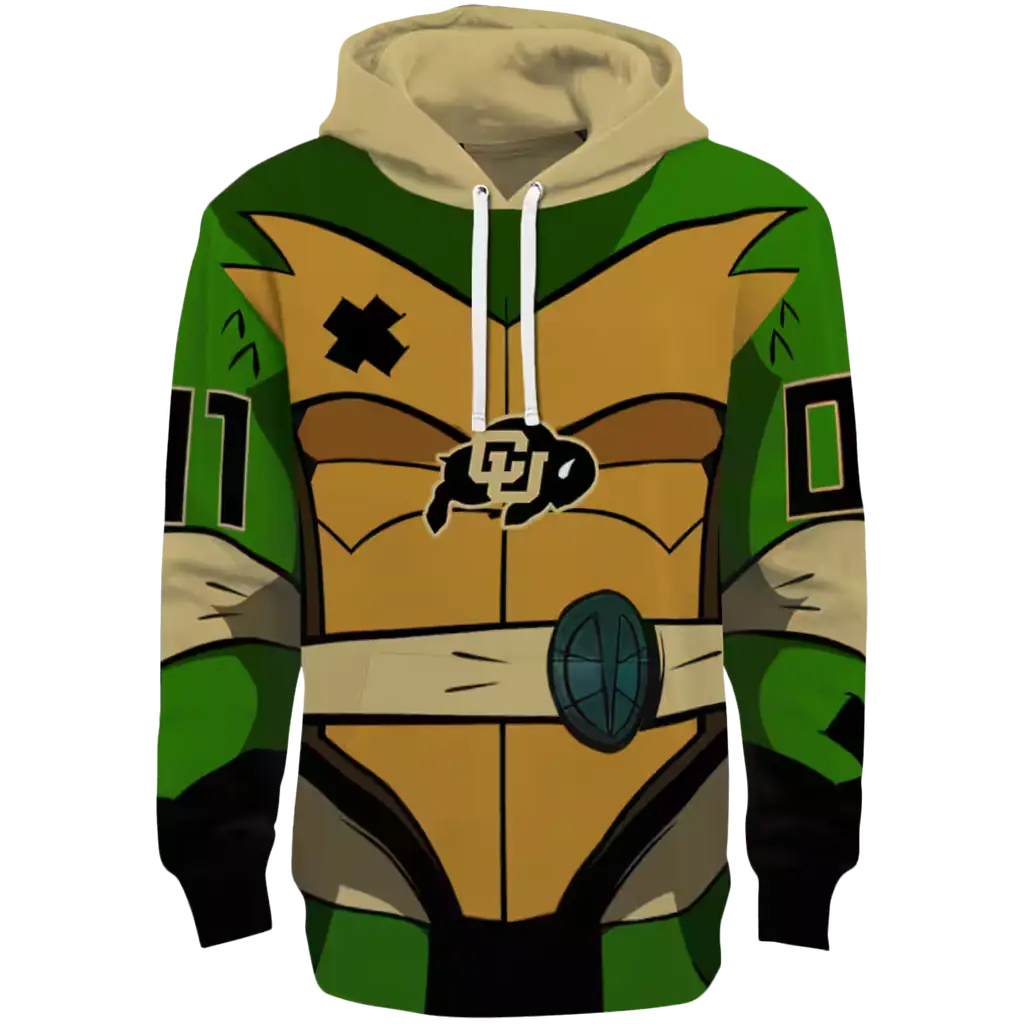 personalized colorado buffaloes superhero armor gold green hoodie best selling personalized colorado buffaloes superhero armor gold green hoodie best selling