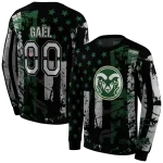 personalized colorado state rams distressed flag green black hoodie best selling