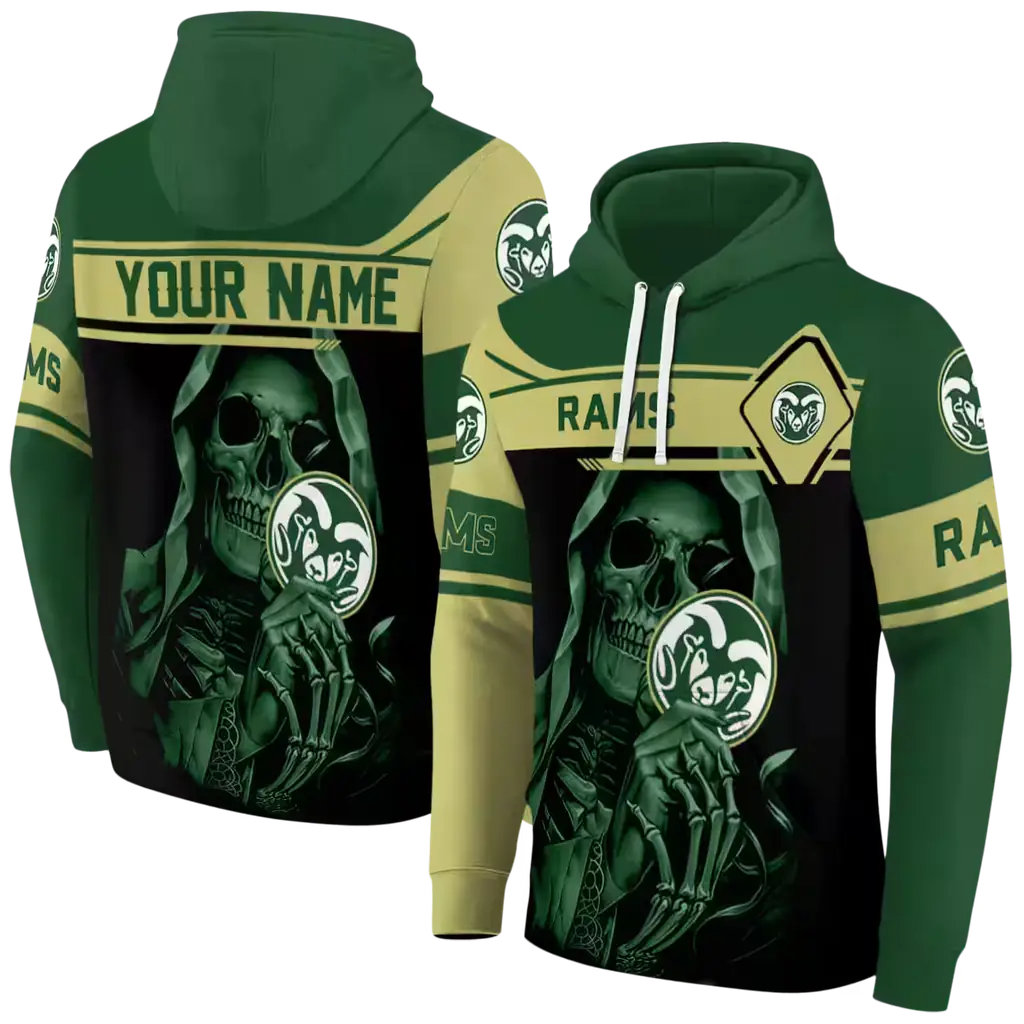 personalized colorado state rams grim reaper green black hoodie fashion forward personalized colorado state rams grim reaper green black hoodie fashion forward