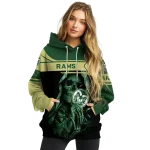 personalized colorado state rams grim reaper green black hoodie best selling