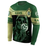 personalized colorado state rams grim reaper green black hoodie best selling