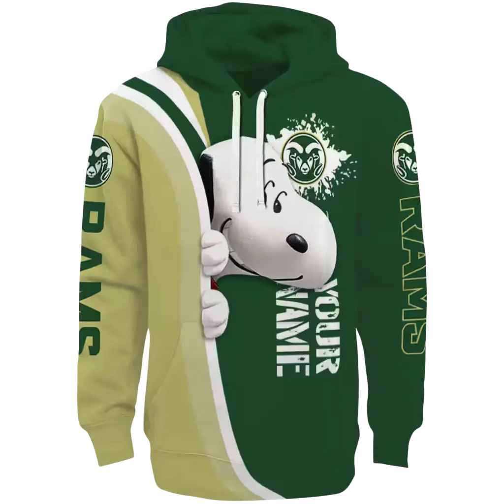personalized colorado state rams peeking snoopy green hoodie best selling personalized colorado state rams peeking snoopy green hoodie best selling