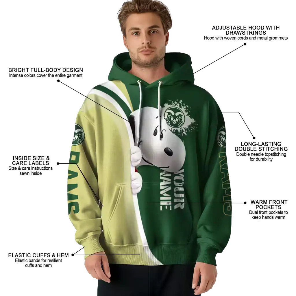 personalized colorado state rams peeking snoopy green hoodie latest model personalized colorado state rams peeking snoopy green hoodie latest model