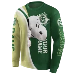 personalized colorado state rams peeking snoopy green hoodie best selling