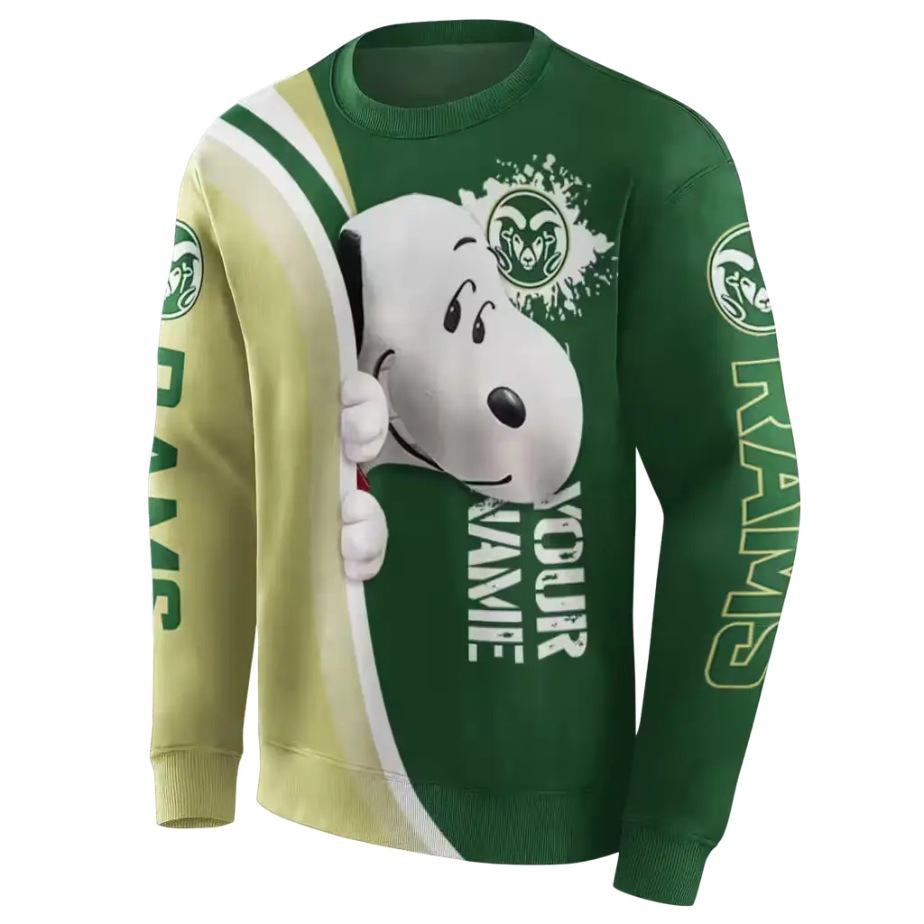 personalized colorado state rams peeking snoopy green hoodie new arrival personalized colorado state rams peeking snoopy green hoodie new arrival