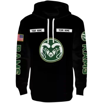 personalized colorado state rams punisher skull black hoodie best selling