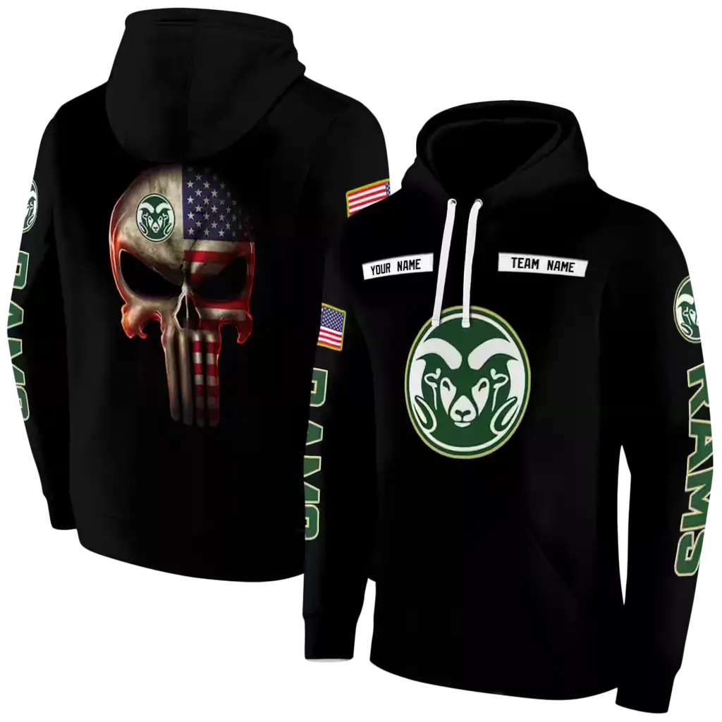 personalized colorado state rams punisher skull black hoodie fashion forward personalized colorado state rams punisher skull black hoodie fashion forward