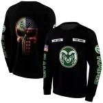 personalized colorado state rams punisher skull black hoodie best selling