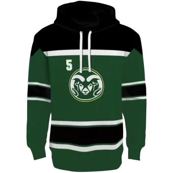 personalized colorado state rams striped pattern green hoodie best selling