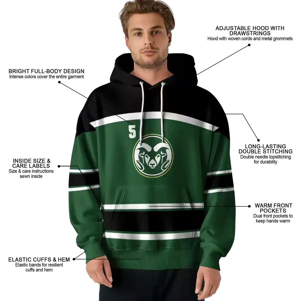 personalized colorado state rams striped pattern green hoodie latest model personalized colorado state rams striped pattern green hoodie latest model