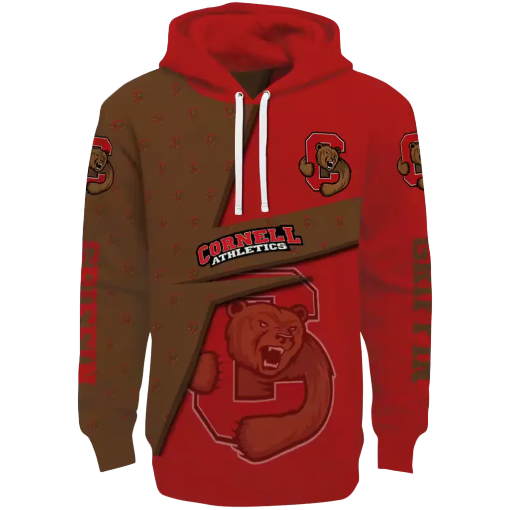 personalized cornell big red abstract shape red hoodie best selling personalized cornell big red abstract shape red hoodie best selling