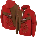 personalized cornell big red abstract shape red hoodie best selling