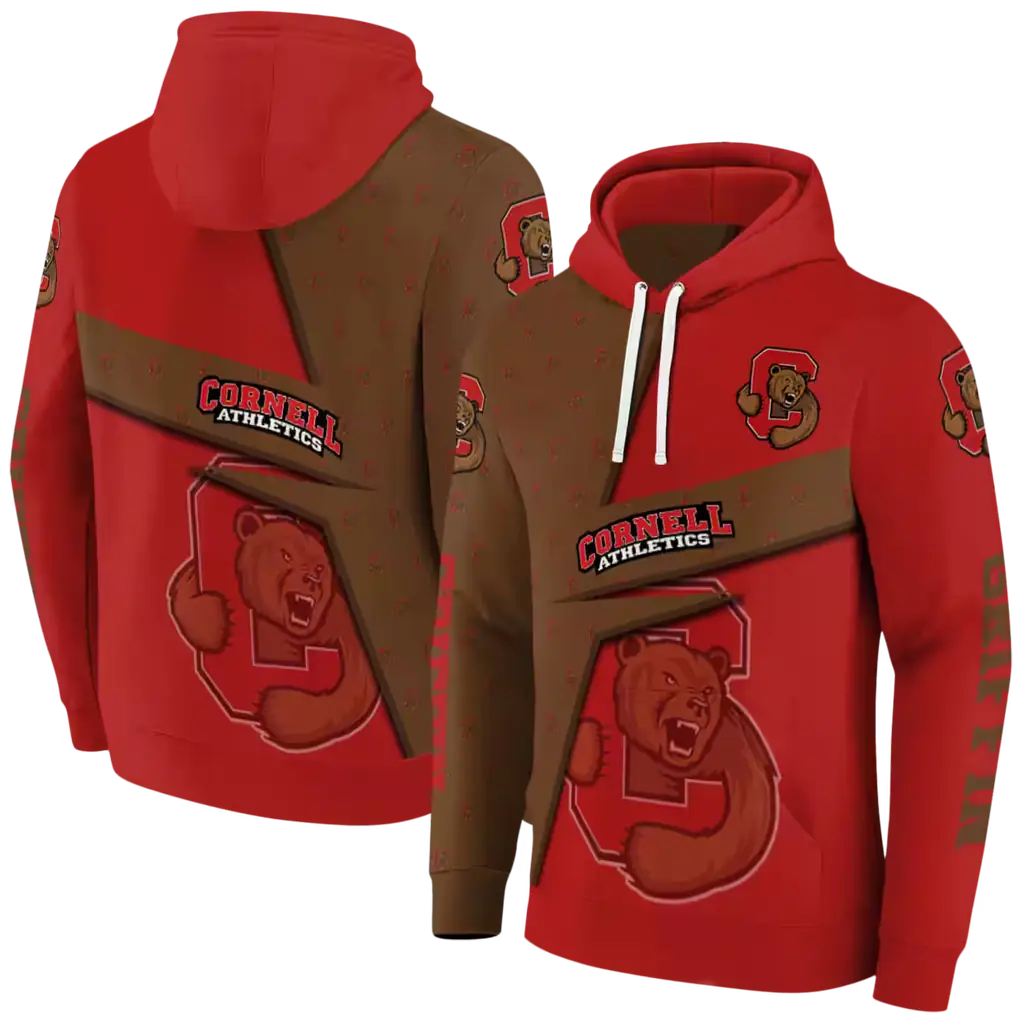 personalized cornell big red abstract shape red hoodie fashion forward personalized cornell big red abstract shape red hoodie fashion forward