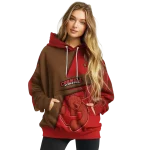 personalized cornell big red abstract shape red hoodie best selling