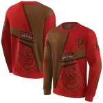 personalized cornell big red abstract shape red hoodie best selling