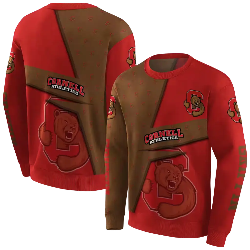 personalized cornell big red abstract shape red hoodie premium grade personalized cornell big red abstract shape red hoodie premium grade