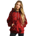 personalized cornell big red deer silhouette red hoodie best selling