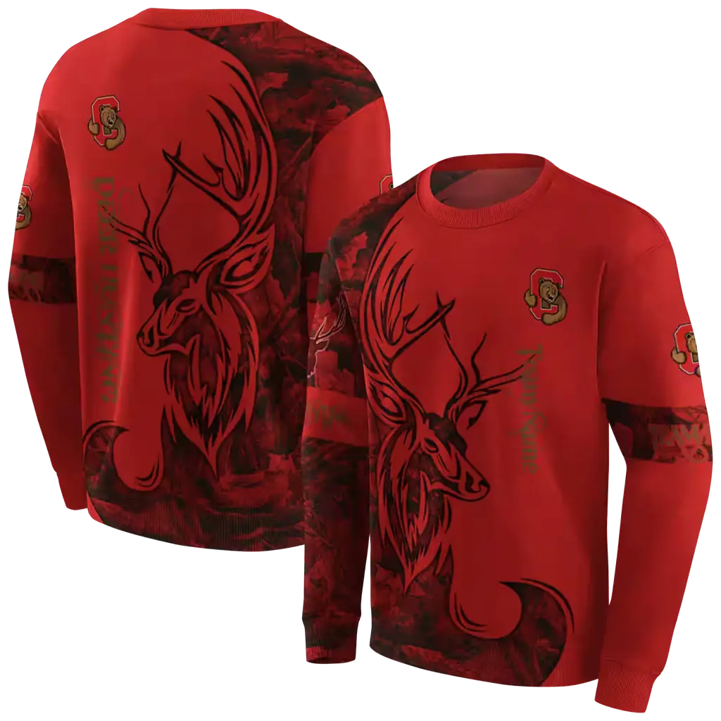 personalized cornell big red deer silhouette red hoodie premium grade personalized cornell big red deer silhouette red hoodie premium grade