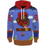 personalized cornell big red mario blue black hoodie best selling