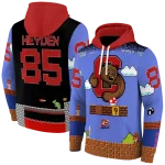 personalized cornell big red mario blue black hoodie best selling
