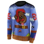 personalized cornell big red mario blue black hoodie best selling