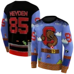 personalized cornell big red mario blue black hoodie best selling
