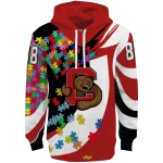 personalized cornell big red puzzle pieces red hoodie best selling