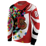 personalized cornell big red puzzle pieces red hoodie best selling