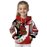 personalized cornell big red puzzle pieces red hoodie best selling