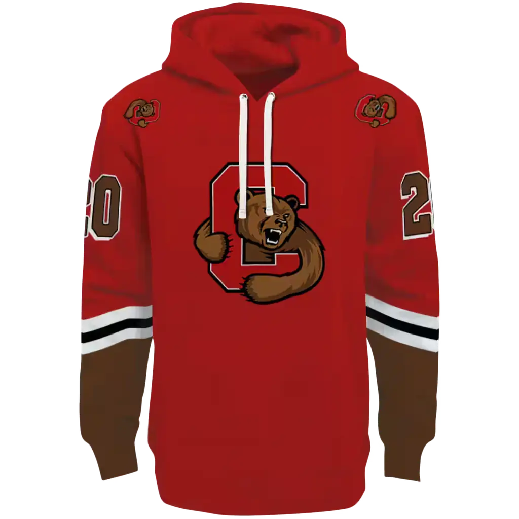personalized cornell big red striped sleeves red hoodie best selling personalized cornell big red striped sleeves red hoodie best selling