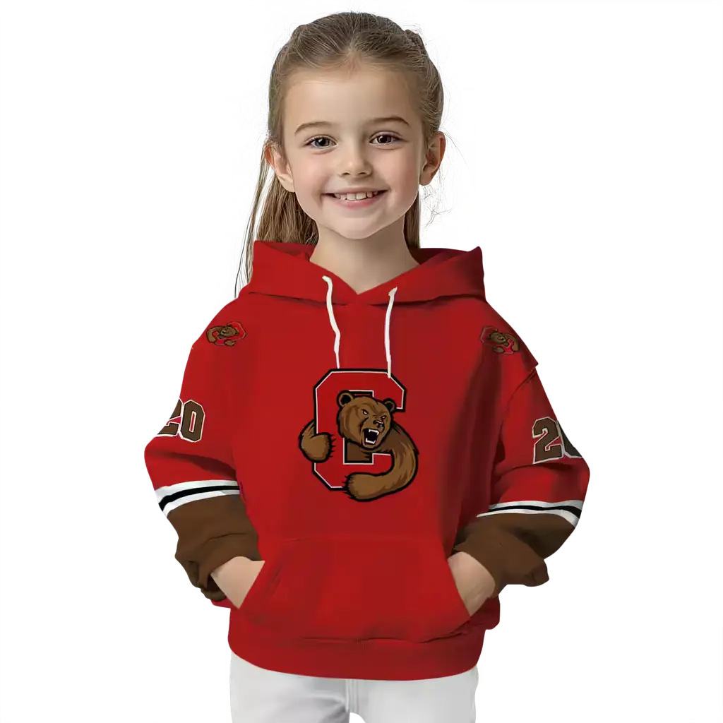 personalized cornell big red striped sleeves red hoodie top rated personalized cornell big red striped sleeves red hoodie top rated