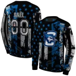 personalized creighton bluejays distressed flag blue black hoodie best selling