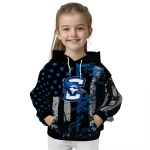 personalized creighton bluejays distressed flag blue black hoodie best selling