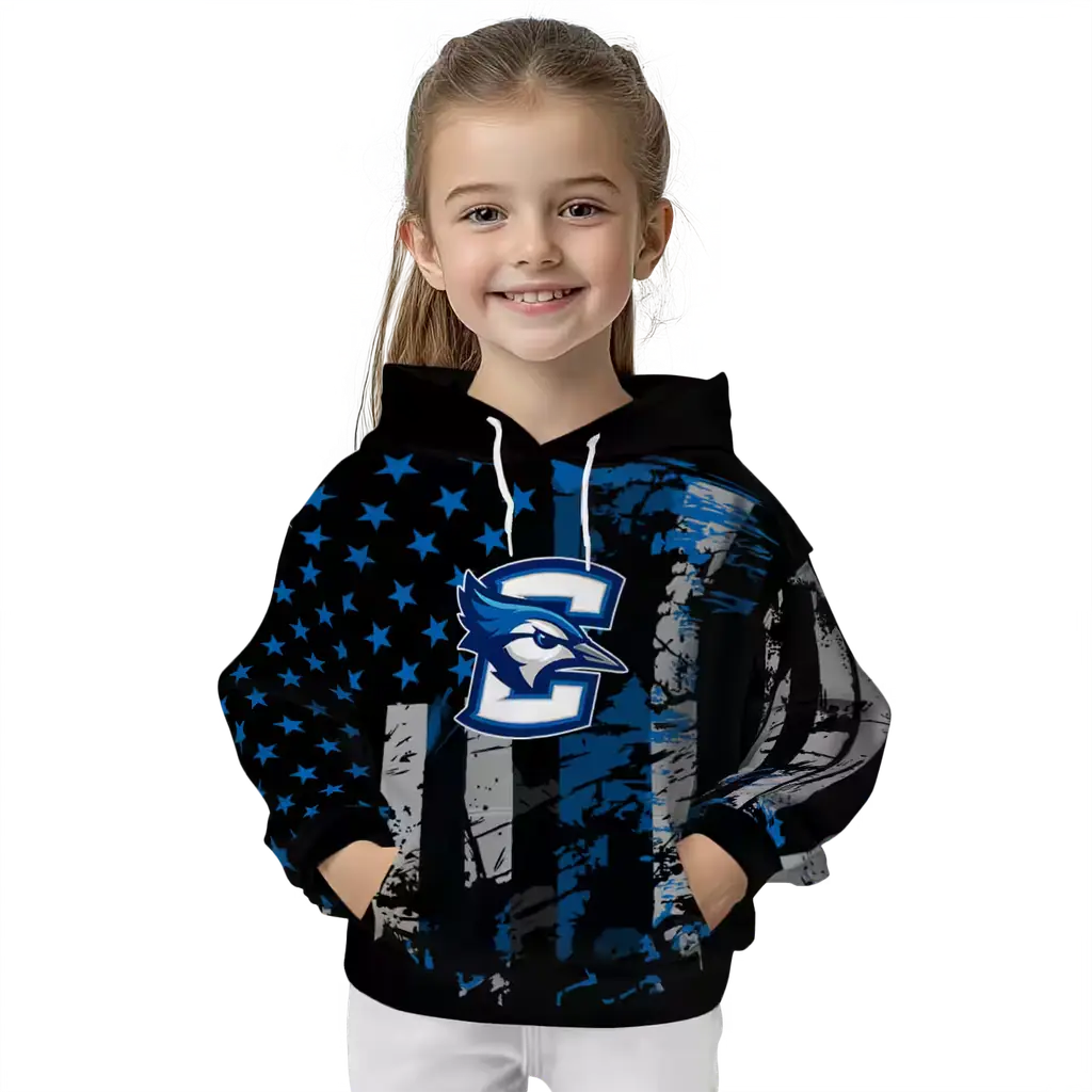 personalized creighton bluejays distressed flag blue black hoodie top rated personalized creighton bluejays distressed flag blue black hoodie top rated
