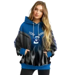 personalized creighton bluejays flame design blue hoodie best selling