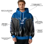 personalized creighton bluejays flame design blue hoodie best selling
