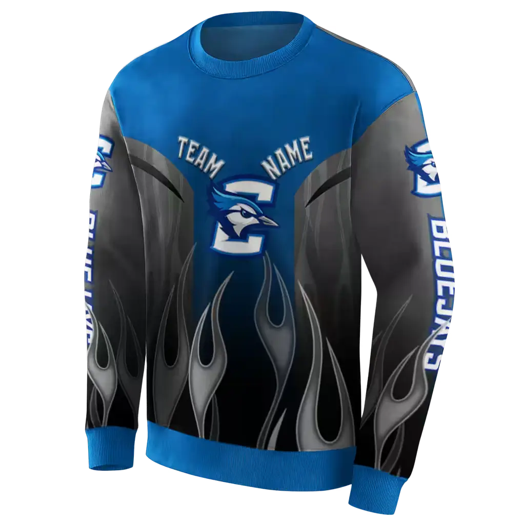 personalized creighton bluejays flame design blue hoodie new arrival personalized creighton bluejays flame design blue hoodie new arrival