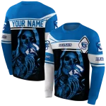 personalized creighton bluejays grim reaper blue black hoodie best selling