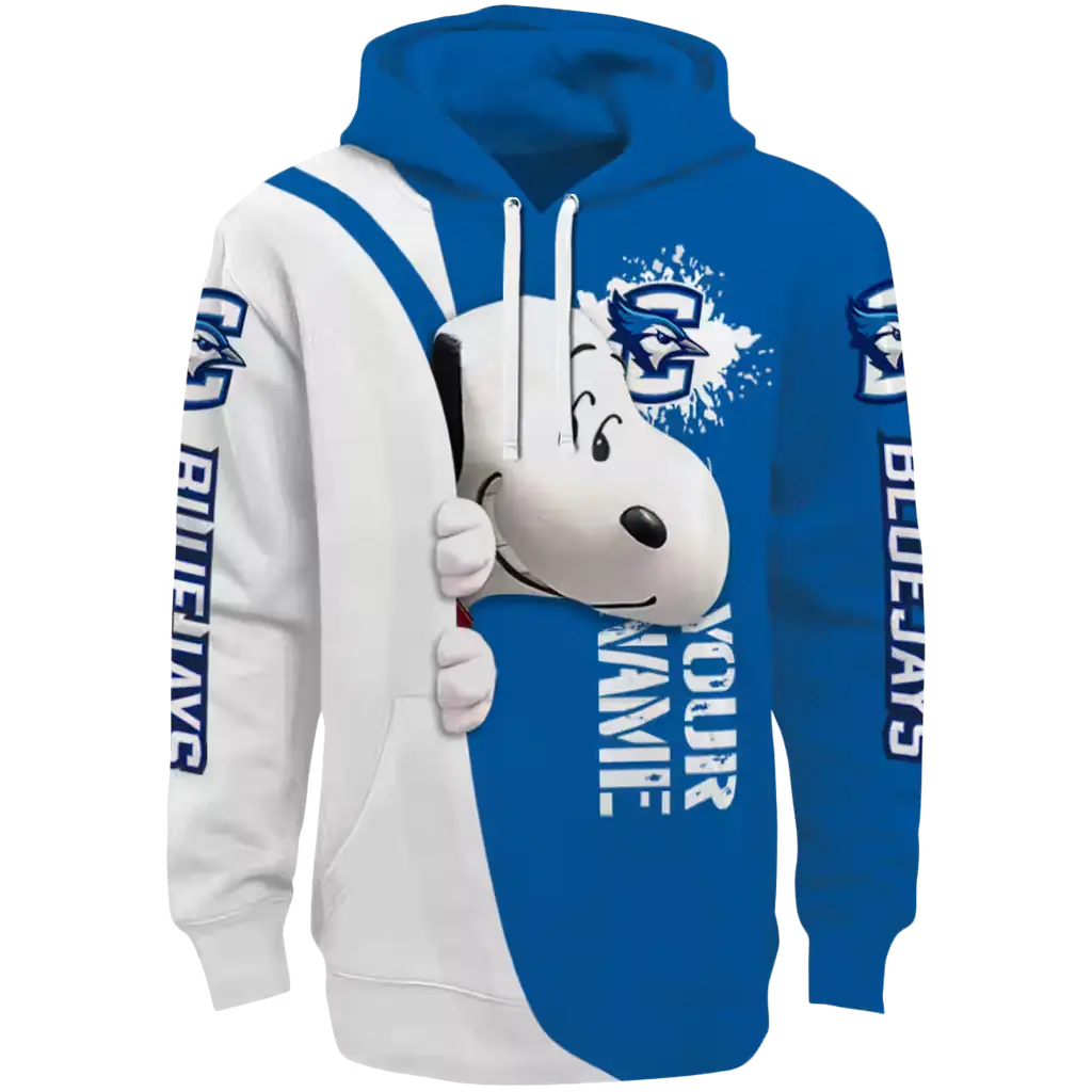 personalized creighton bluejays peeking snoopy blue hoodie best selling personalized creighton bluejays peeking snoopy blue hoodie best selling