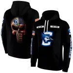 personalized creighton bluejays punisher skull black hoodie best selling