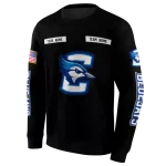 personalized creighton bluejays punisher skull black hoodie best selling
