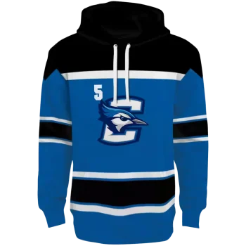 personalized creighton bluejays striped pattern blue hoodie best selling