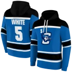 personalized creighton bluejays striped pattern blue hoodie best selling