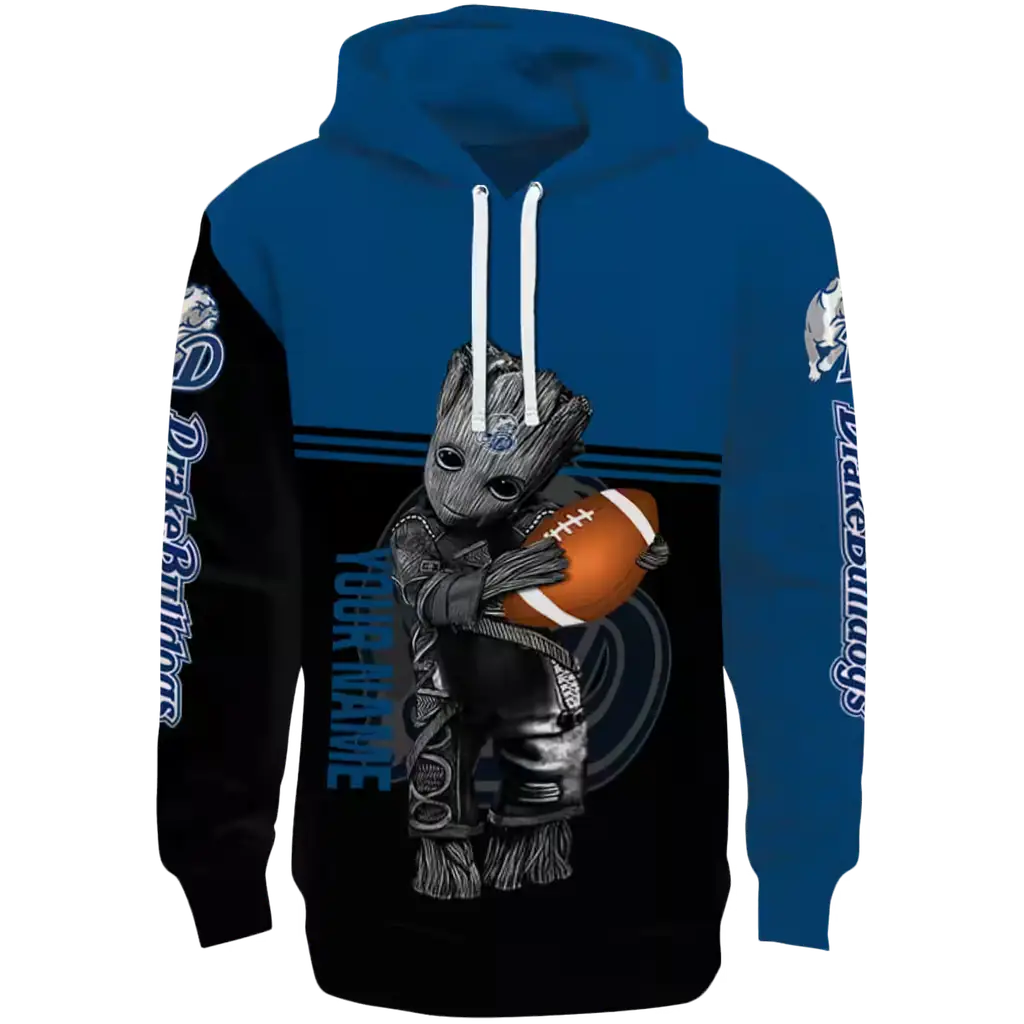 personalized drake bulldogs baby groot blue black hoodie best selling personalized drake bulldogs baby groot blue black hoodie best selling